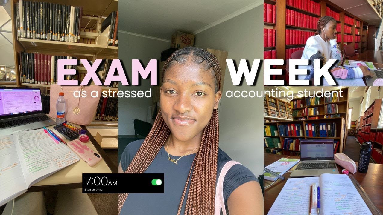EXAM WEEK AS AN ACCOUNTING STUDENT🌟library sessions, lots of coffee + long and productive days.