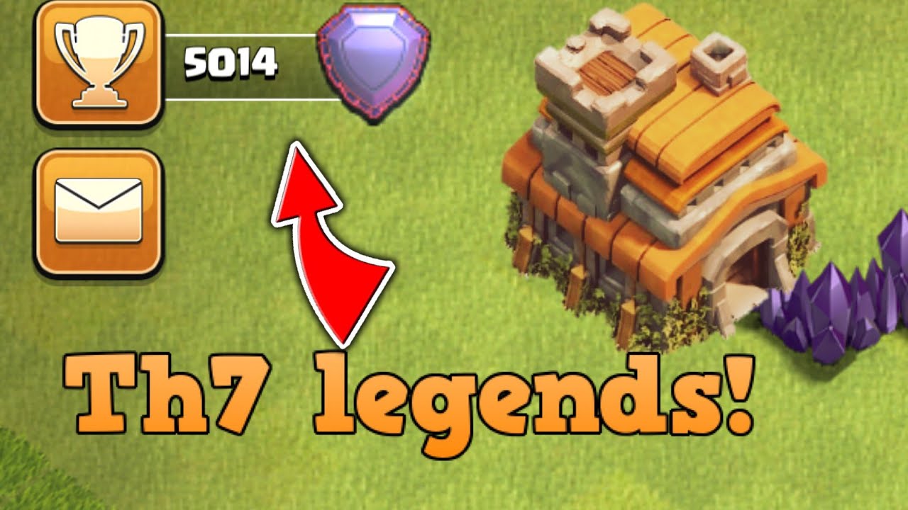 [COC] I PUSHED TH7 TO LEGENDS | Trophy Push