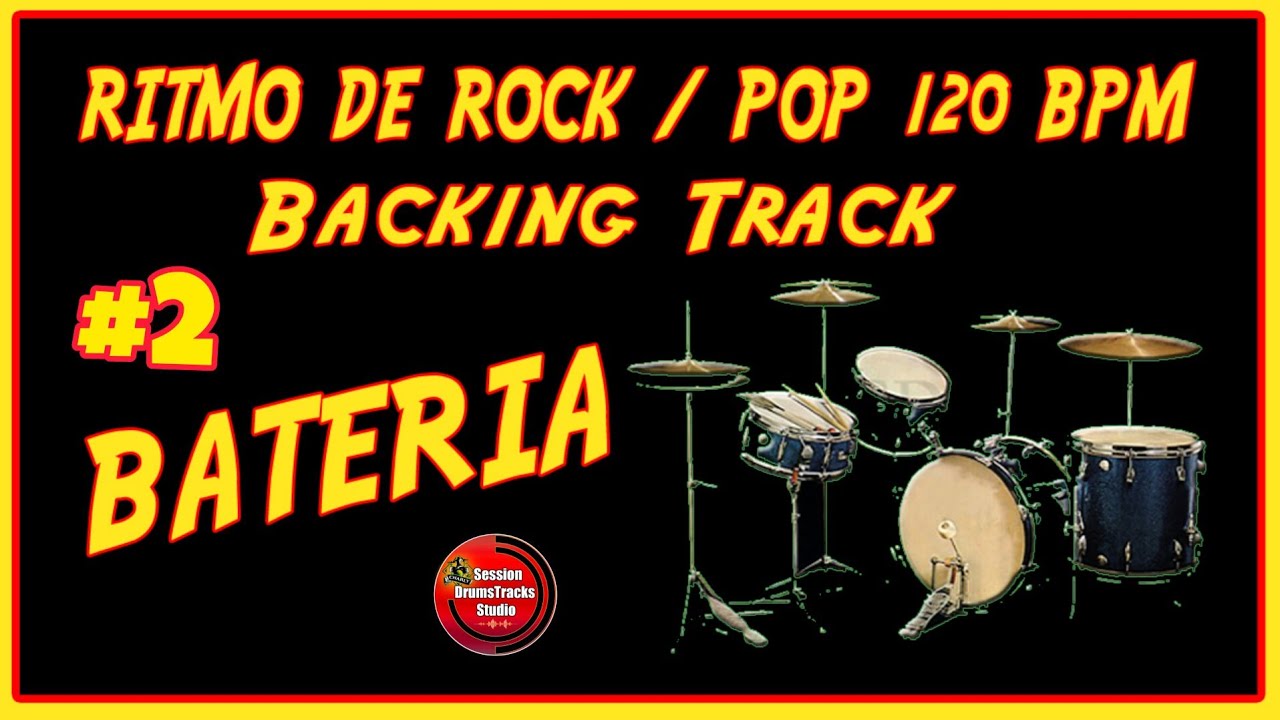 Drum Track Rock / Pop 120 Bpm | Jam track para Guitarra, Bajo, Teclados