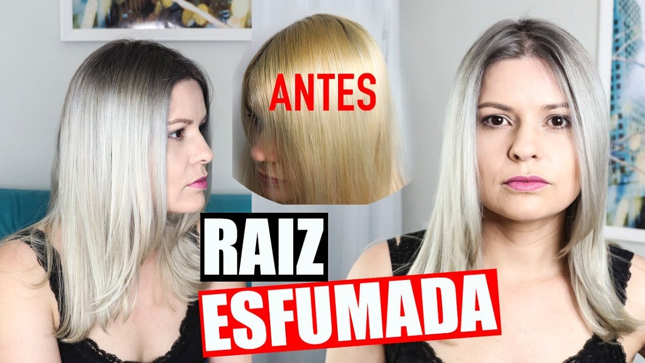 DESCOLORINDO EM CASA | COMO FAZER RAIZ ESFUMADA | CABELO PLATINADO