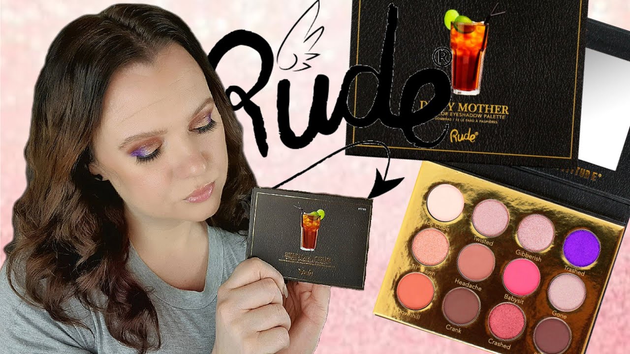 TESTING RUDE Cosmetics Cocktail Party Palette Dirty Mother | FIRST IMPRESSIONS | FEBRUARY 2021