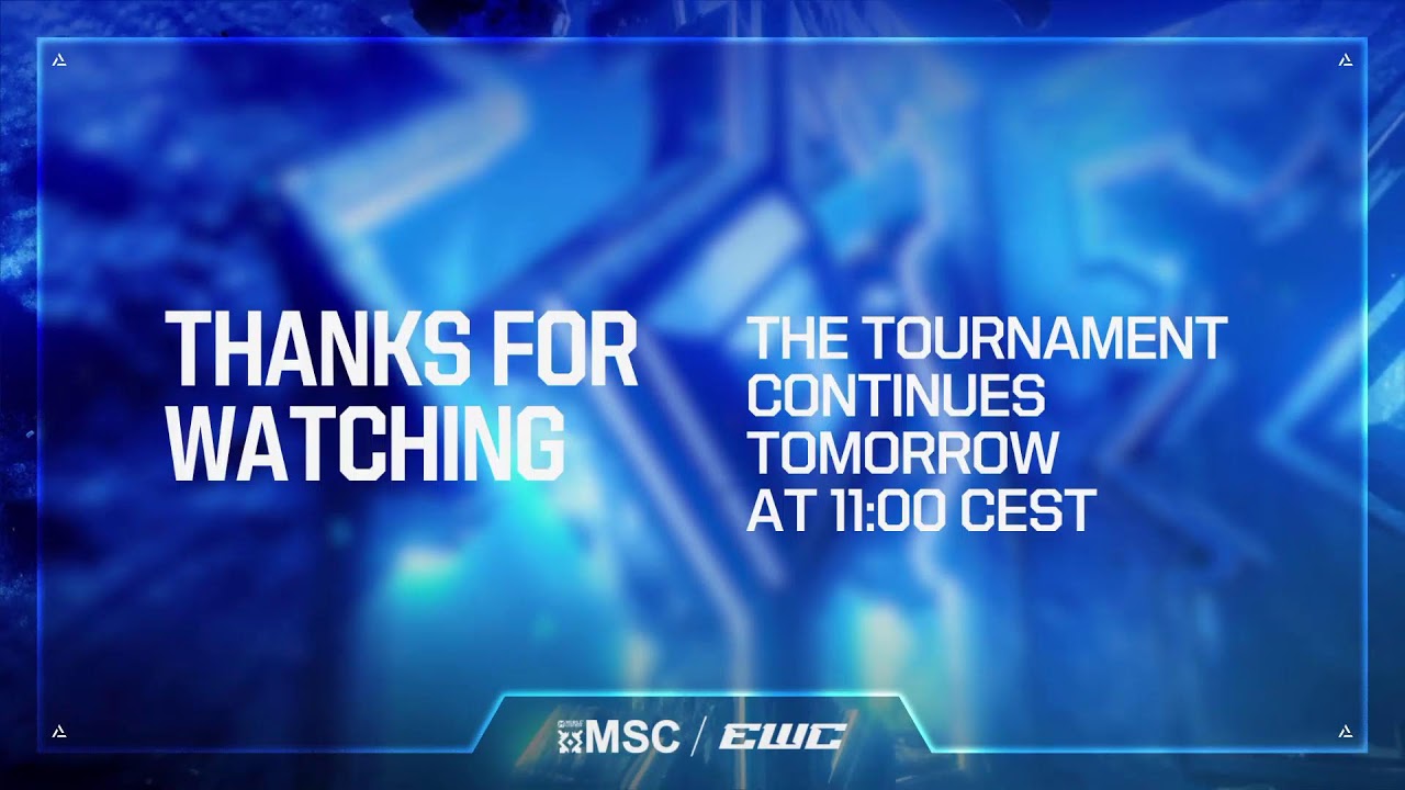 MSC at EWC 26 -  Day 1  - Wildcard