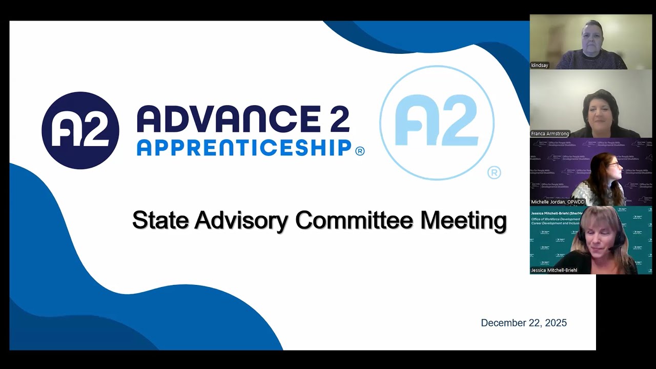 Advance 2 Apprenticeship (A2A) State Advisory Meeting 12.22.2025