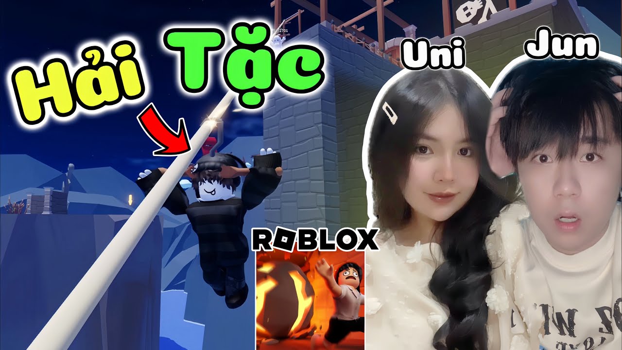 Roblox | Jun với Uni hành trình cặp đôi làm Hải Tặc vượt ải