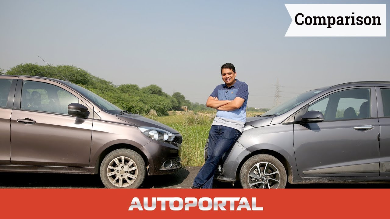 Tata Tiago Vs Hyundai Grand i10 Comparison Hindi Review - AutoPortal