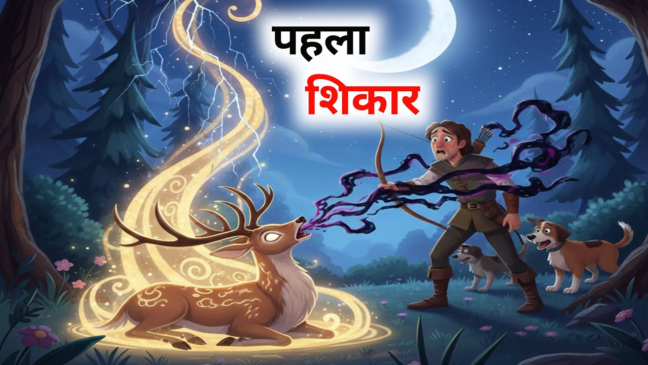 🦁 “शेर का सबक: शिकारी, श्राप और जंगल की सच्चाई” 🏹🌿#HindiMoralStory #JungleStory