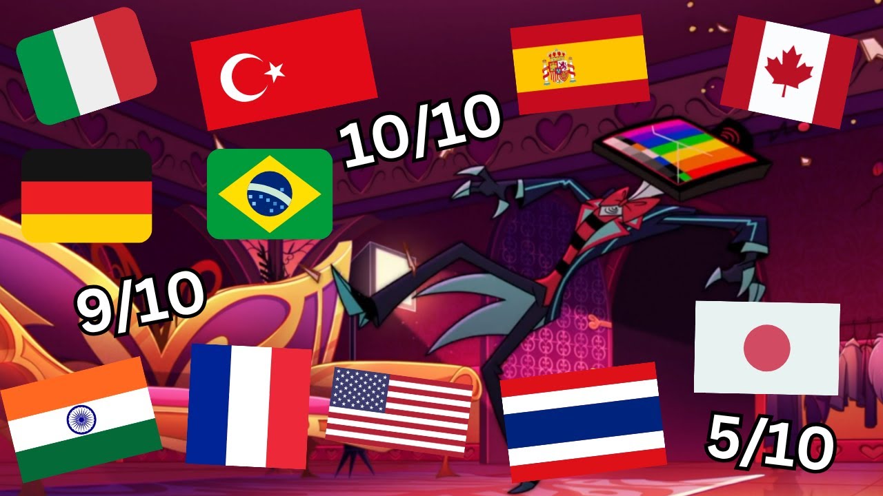 I'M FROM FLORIDA! in ALL official Amazon Prime Language Dubs | Hazbin Hotel Season 2 w/Rating