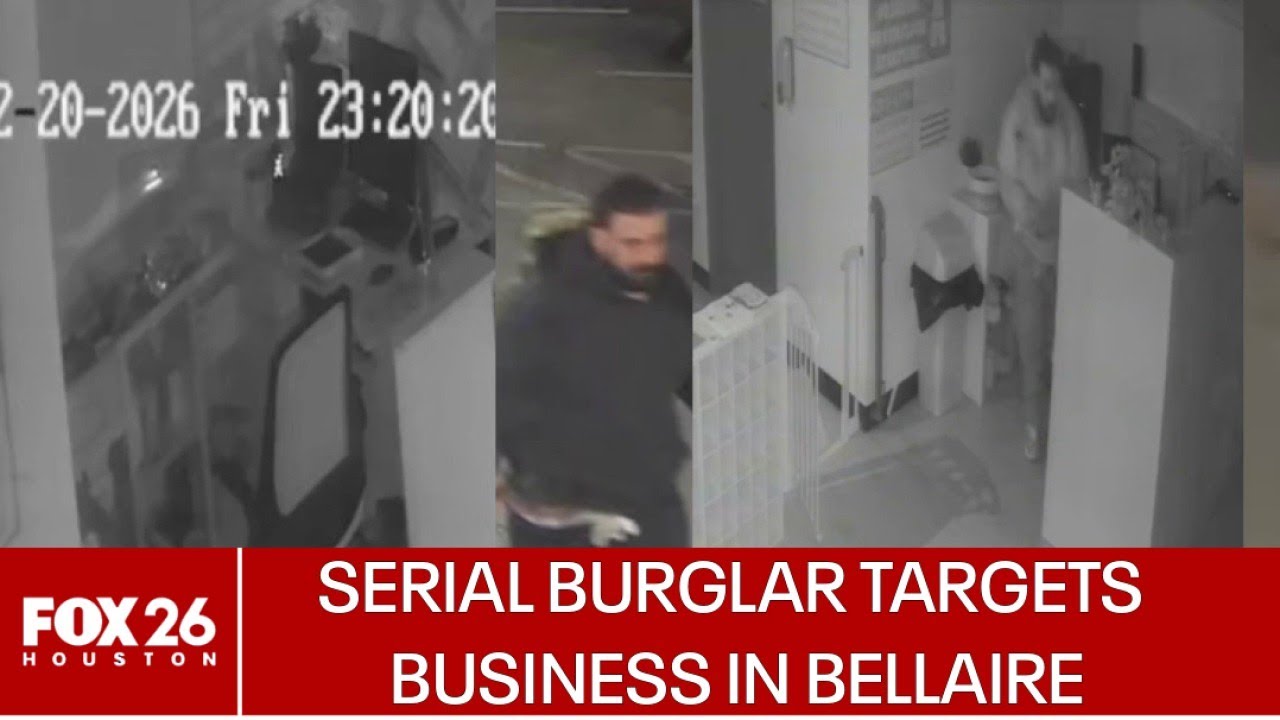 Serial burglar targets Bellaire business