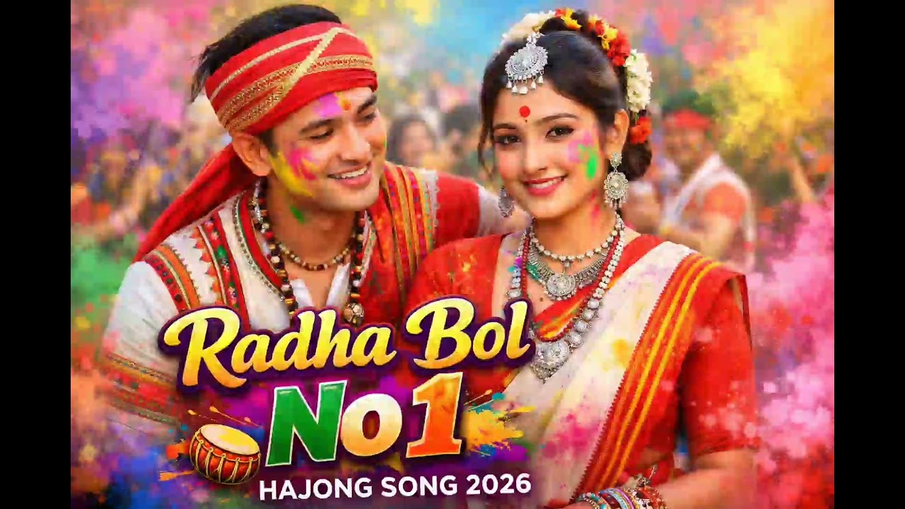 Krishna jokhon rong niye radha ge makhay hajong new song 2026 hajong boy j @jnardanhajong
