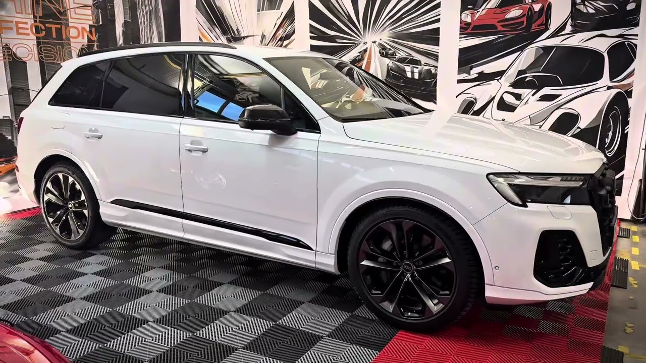Audi Q7 oklejone w całości bezbarwną folią ochronną PPF - Shine Factory Warszawa