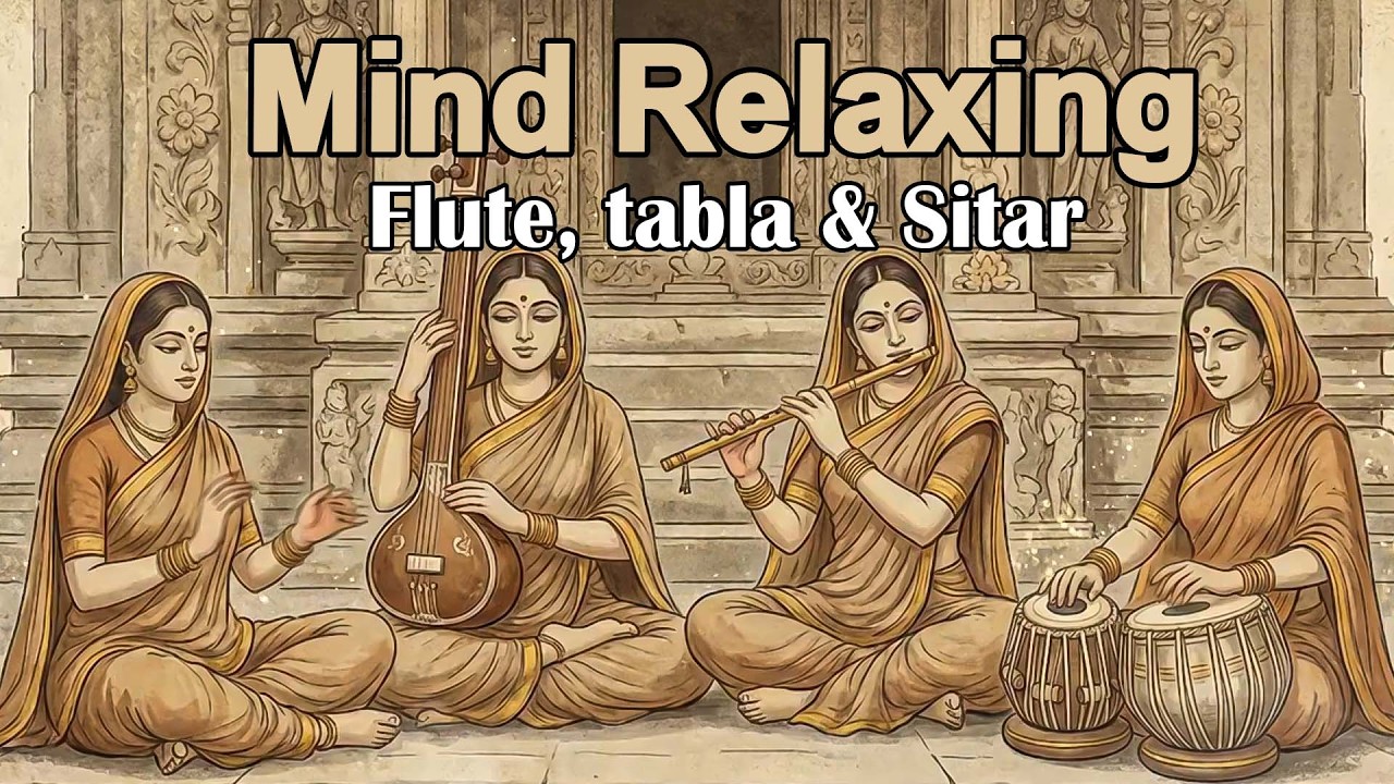 Mind Relaxing Flute, Tabla and Sitar Compilation | Hindustani Instrumental Music