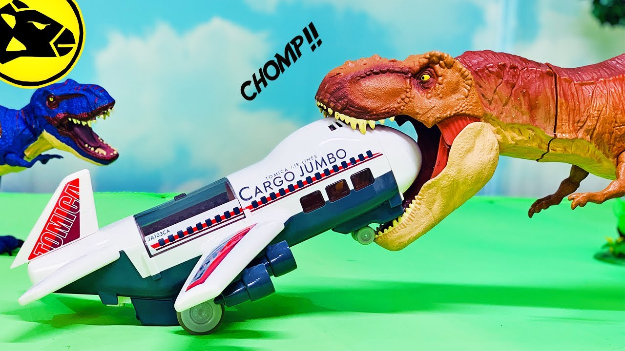 Trex eats airplane
