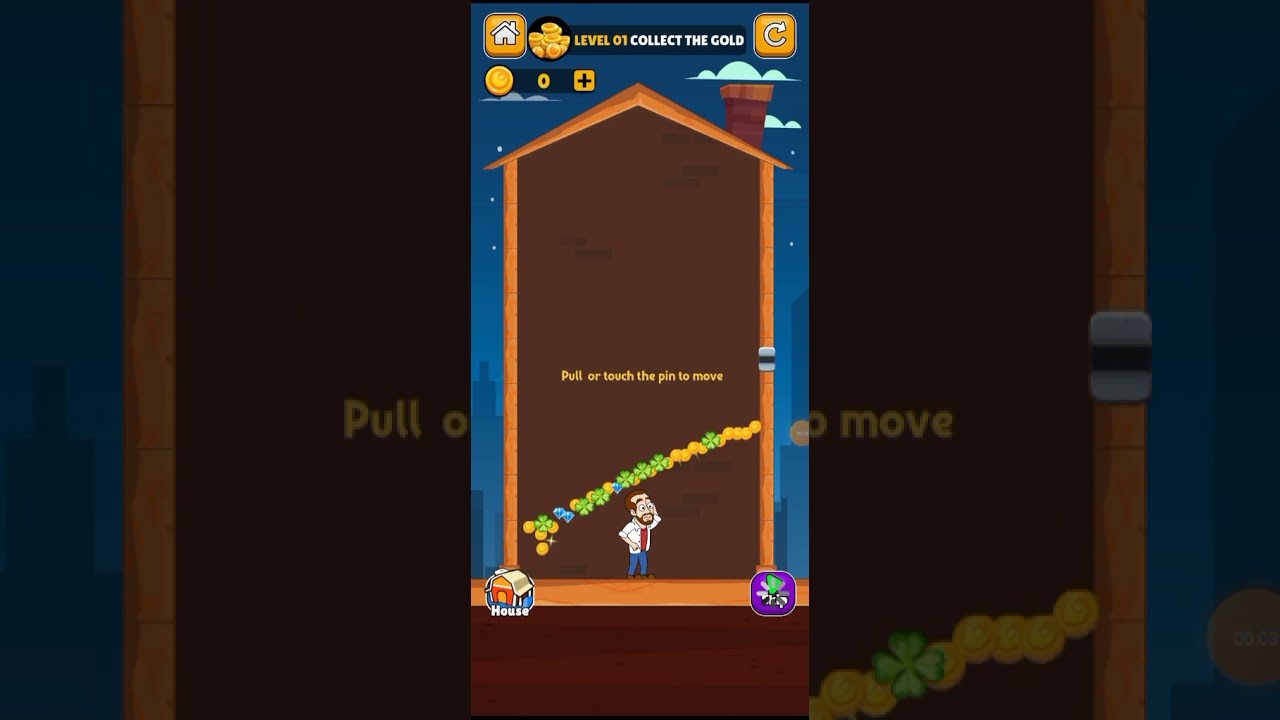 home pin how to loot pull pin puzzle android gameplay level 1 walkthrough