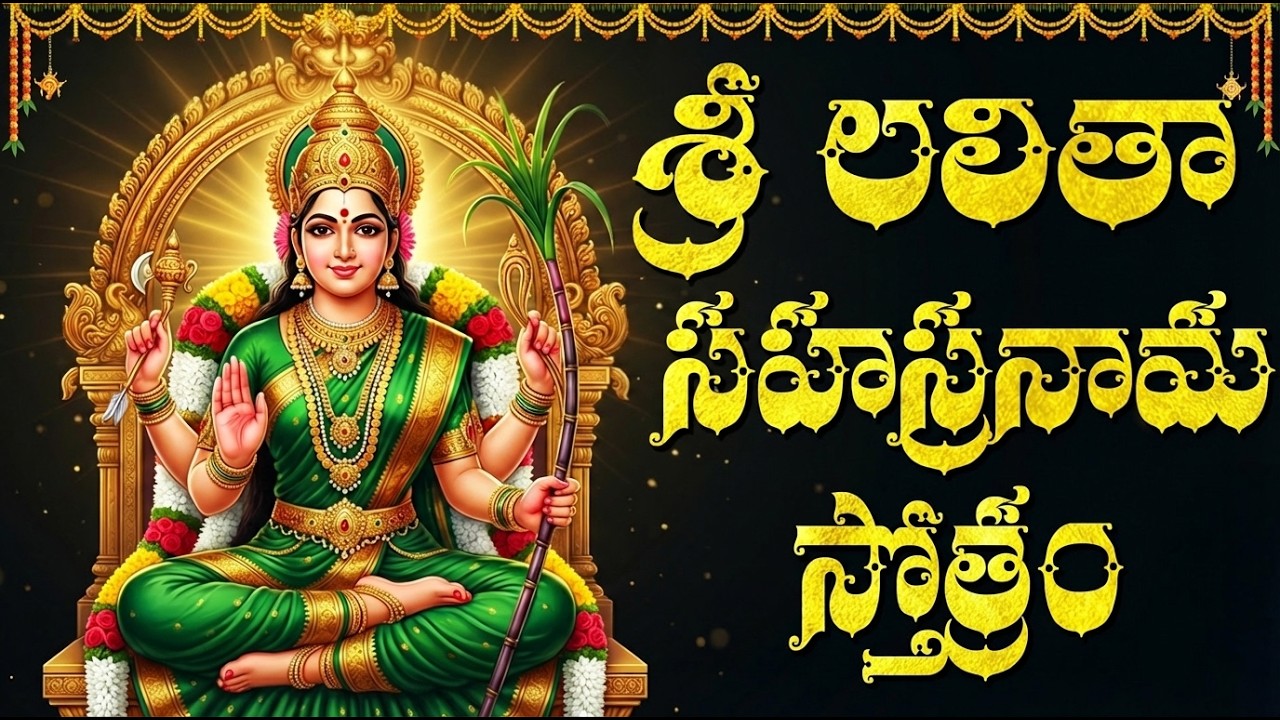 శ్రీ లలితా సహస్రనామం | 1000 Names Of Lalitha | Lalitha Sahasranama Stotram Telugu