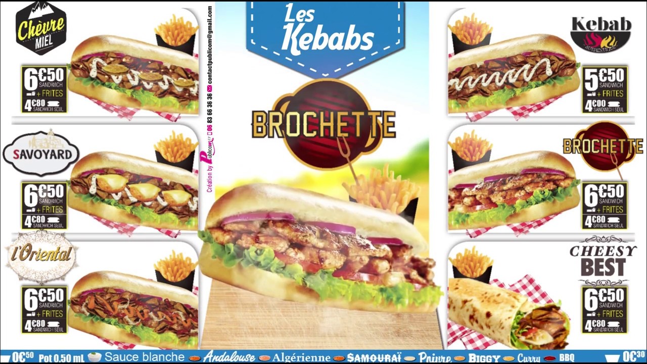 Menu board dynamique