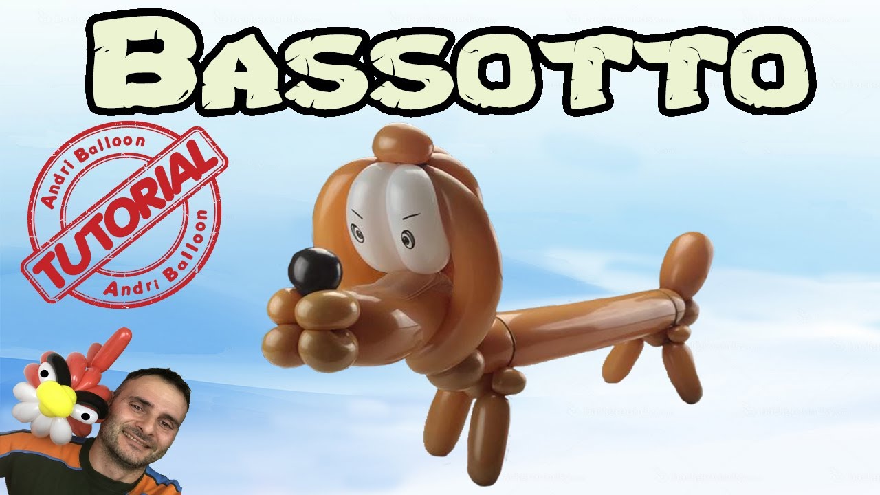 Palloncini modellabili Tutorial 89 - cane Bassotto  - BalloonTwisting  globoflexia  造型氣球 -