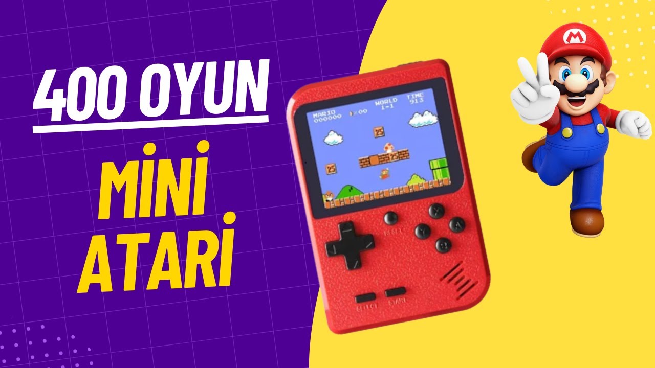 Mini El Atarisi - 90lı Yılların Oyunlarını Oynadık - Super Mario