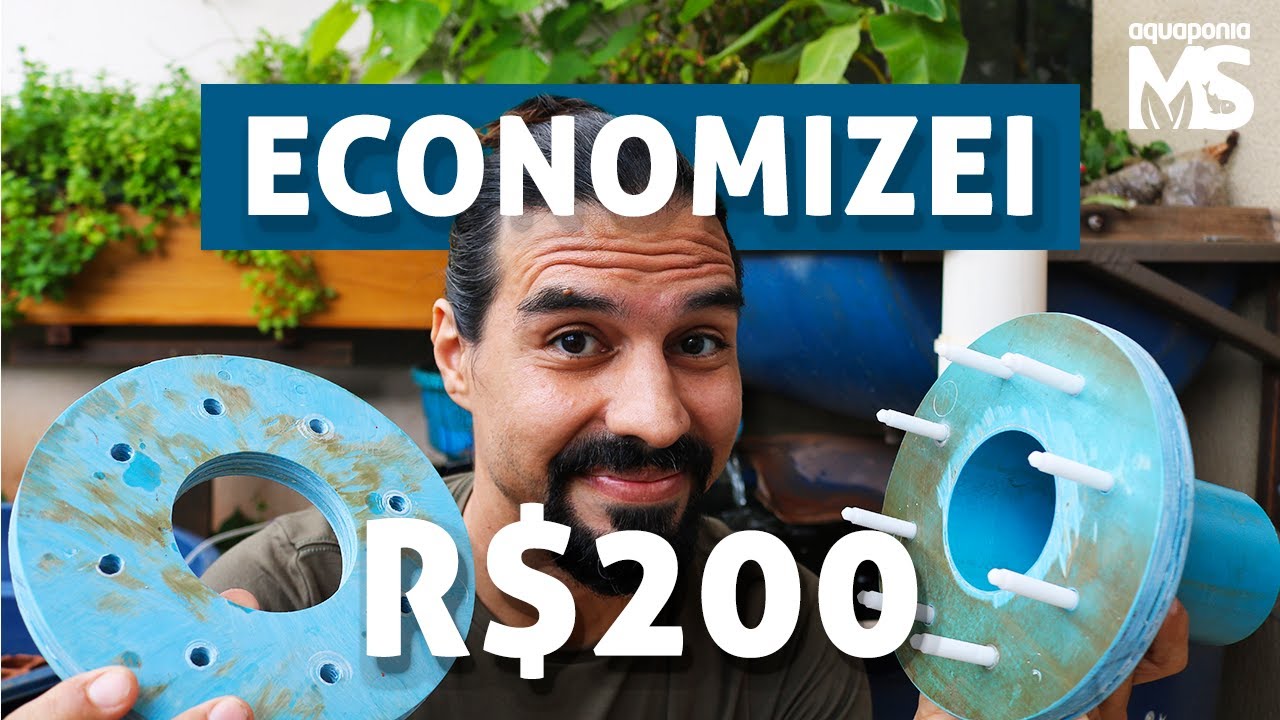 Como fazer FLANGE 75mm para tanque de peixes 🐟