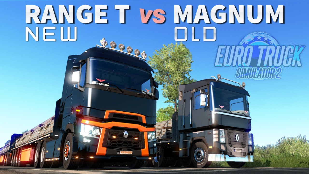 ETS2 - Renault Range T vs Magnum Comparison OLD vs NEW (520HP vs 520HP)