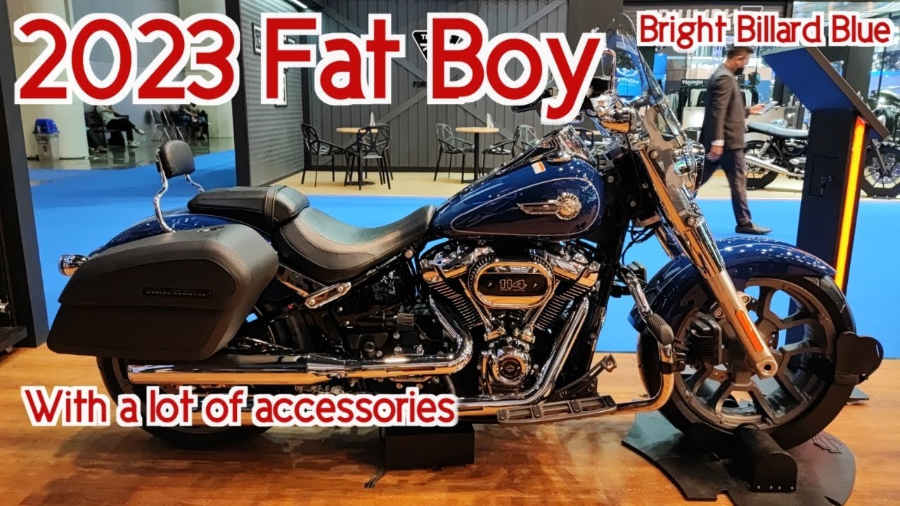Fat Boy 2023 with a lot of Accessories Walkaround Close up details