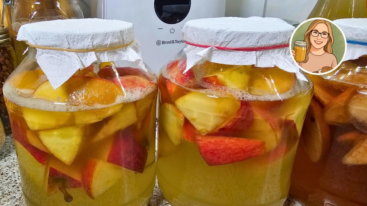 Ich habe 3 Varianten Apfelessig gemacht – so unterschiedlich sind sie! Eine schmeckt wie Balsamico 🍎