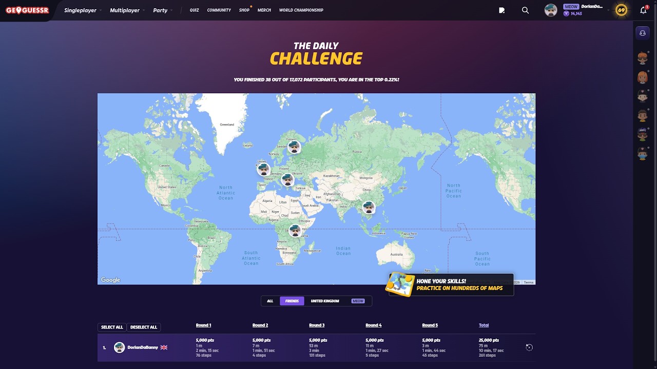 i hope this last round is easy... | geoguessr daily challenge #159 (26/2/2026)