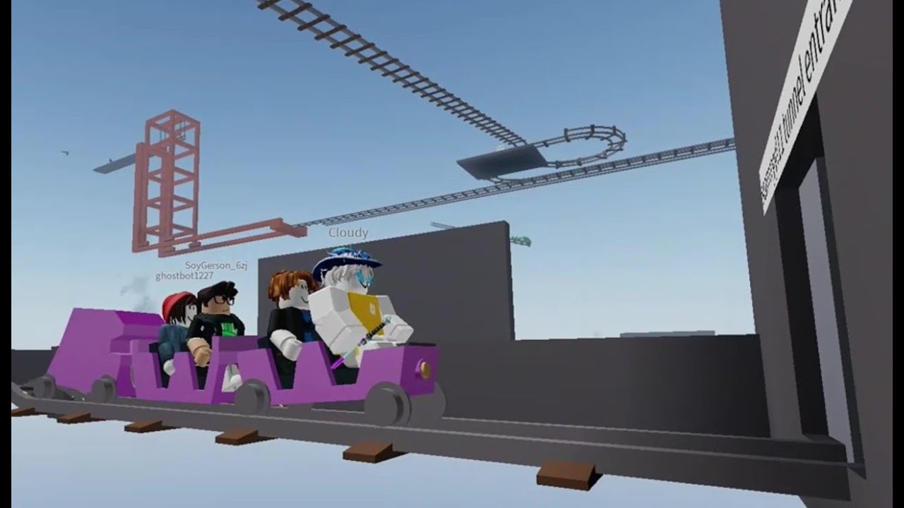 ROBLOX: cart ride around nothing (First Win With SoyGerson, Cloudy, Vincent, And GhostBot1227!)