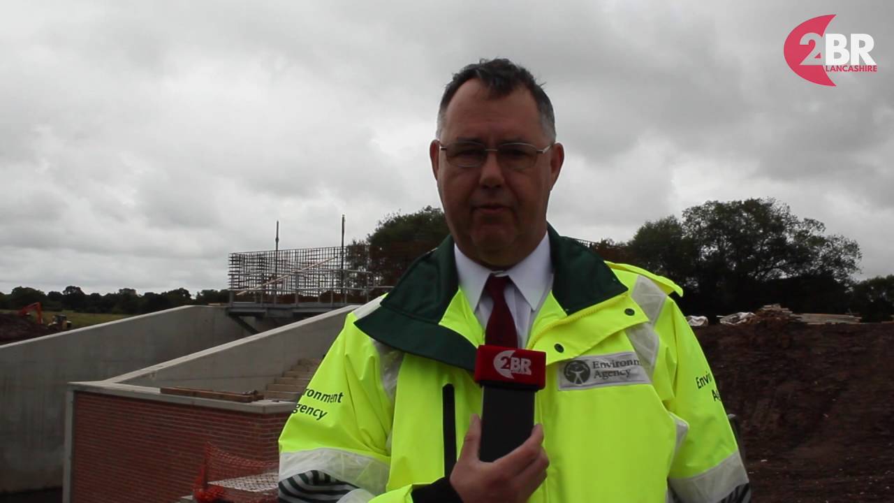Take a tour around the new flood barrier for Croston