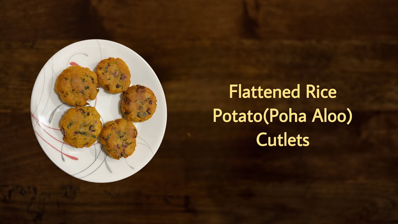 How to Make Poha Aloo Tikkis | Veg Patties Recipe | Flattened Rice & Potato Snack