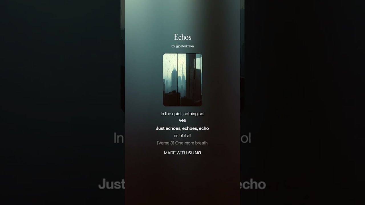 Echos, Original Song By Peter Krska, (C)2026 Peter Krska