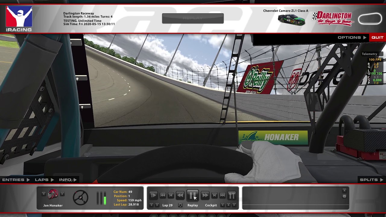 Darlington Cup Car Tutorial iRacing