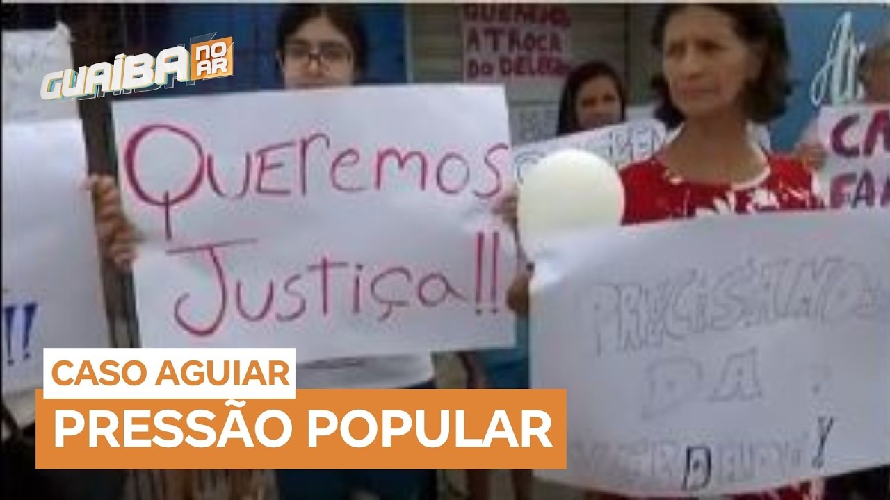 Protesto cobra respostas sobre desaparecimento da família Aguiar