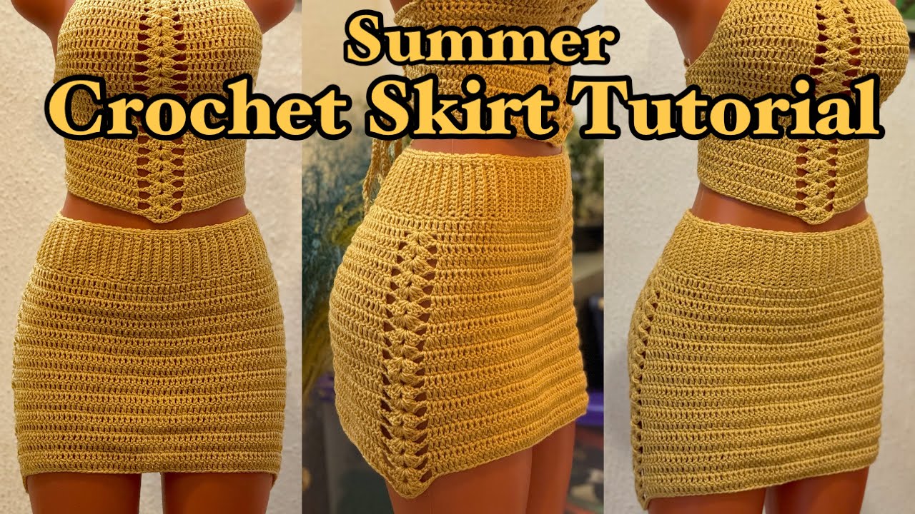 How to Crochet a Skirt / Beginner Friendly 