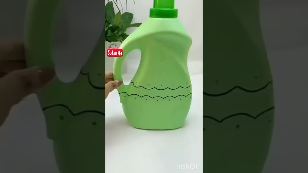 Oil Can Diy planter from waste plastic|Garden craft ideas #shorts# #viral# #diy # youtubeshorts