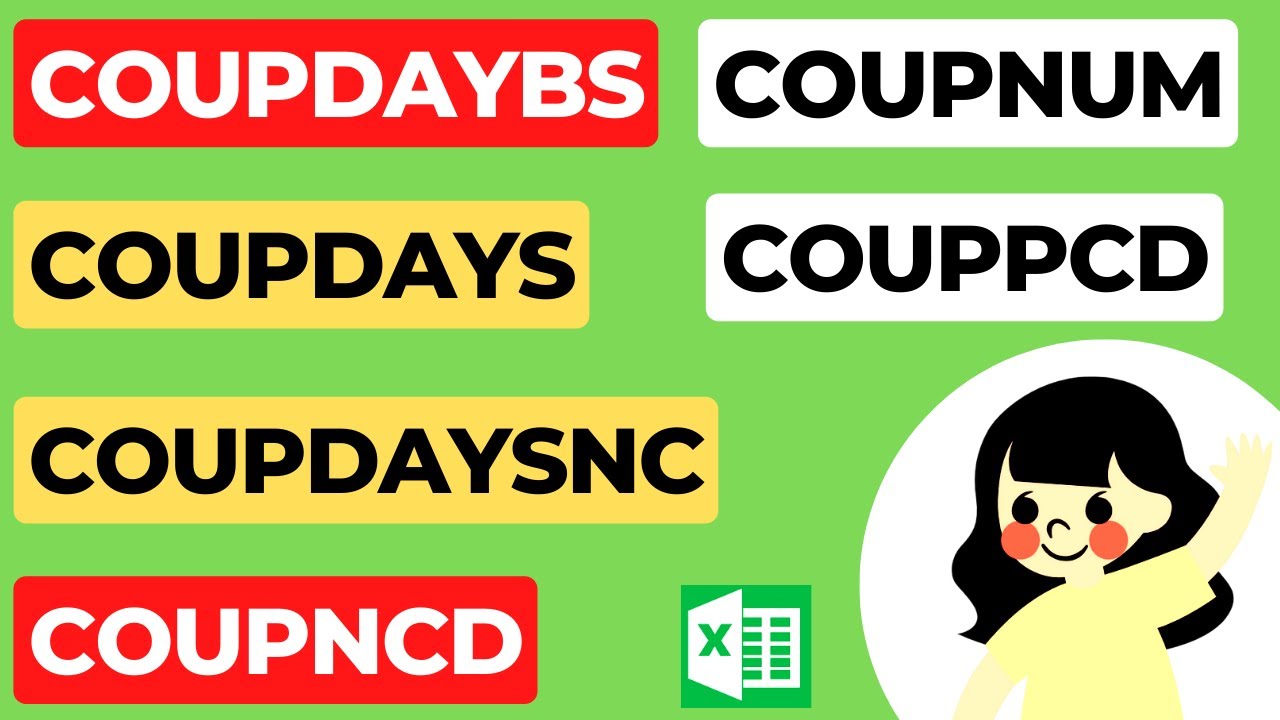 Financial Functions in Excel | COUPDAYS Function in Excel | All in one video | GrowWithSkills