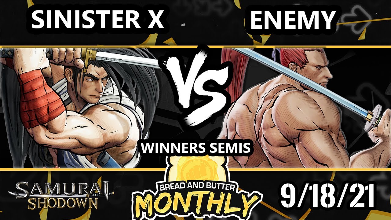 BnB 24 Winners Semis - sinister x (Haohmaru) Vs. Enemy (Genjuro) Samurai Shodown