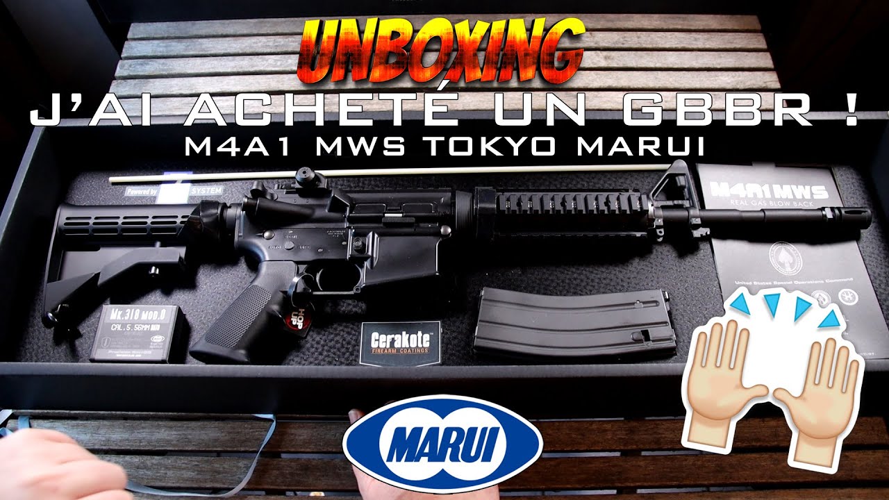 UNBOXING AIRSOFT - J'AI ACHETÉ UN GBBR ! M4A1 MWS Tokyo Marui 🙌 [FR]