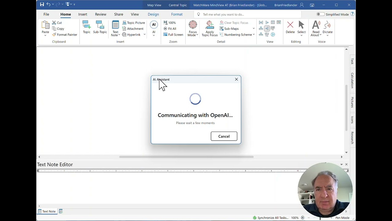 Using Matchware Mindview AT Suite with AI