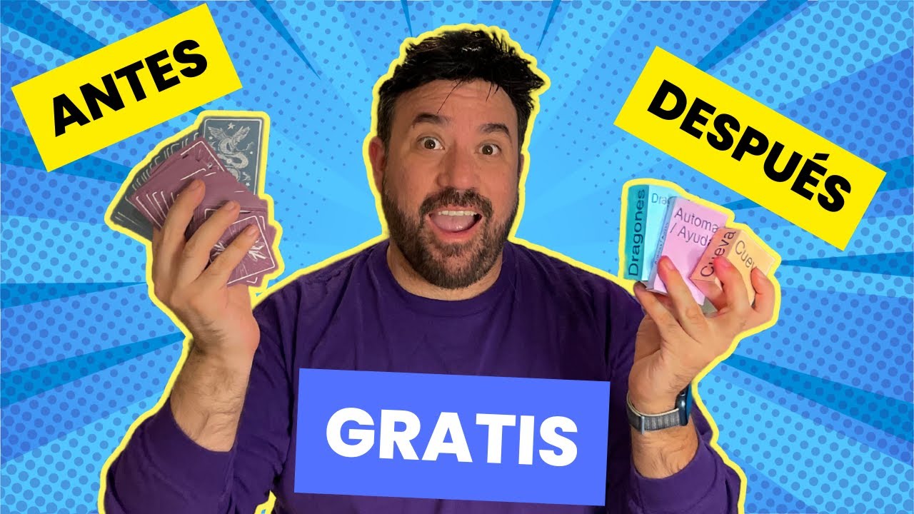 Cajas para tus cartas y juegos GRATIS | Tutorial | DIY