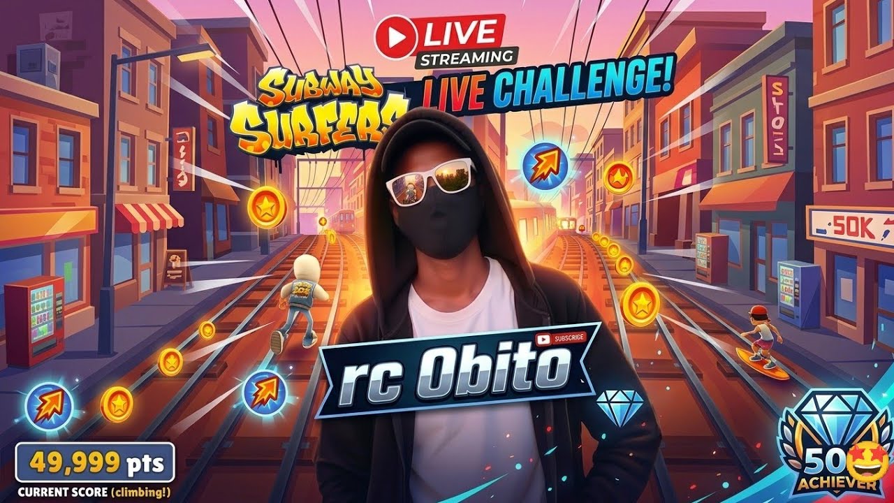 Target 50,000 Score Challenge! 🏃‍♂️ Aaj toh pakka hoga! | RC Obito