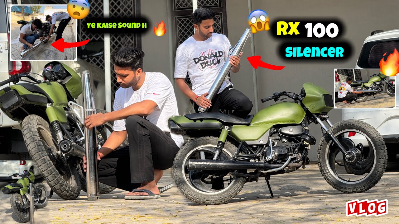 FINALLY SPLENDOR मे LAGWADIYA RX100 KA SILENCER | 😱 YE BILKUL RX100 BANGYI😨| @shekher_5600_Vlogs