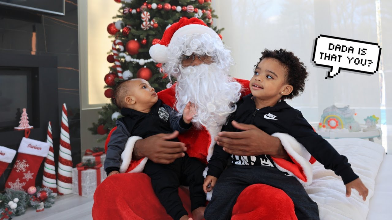 SANTA CAME TO VISIT SHINE AND SAVIOUR! |Vlogmas Day 16