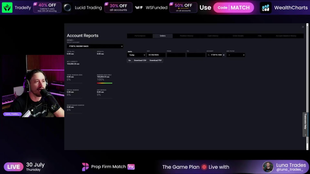Live Futures Trading | London & New York Session | Prop Firm Match TV