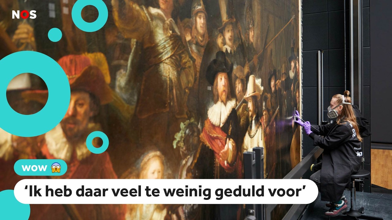 Schilderij de Nachtwacht wordt opgeknapt (en iedereen mag meekijken)