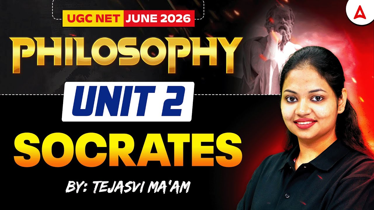 UGC NET Philosophy | UGC NET Philosophy Unit 2 Socrates By Tejasvi Mam