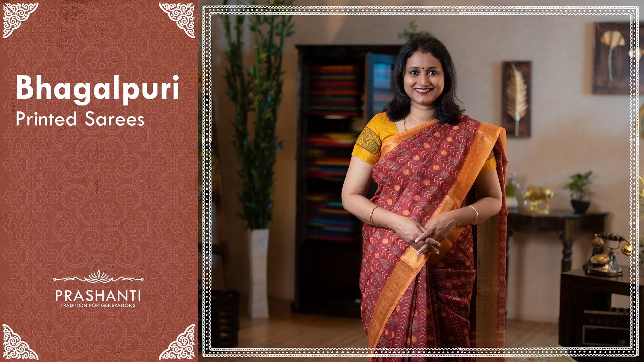 Bhagalpuri Printed Sarees by Prashanti
