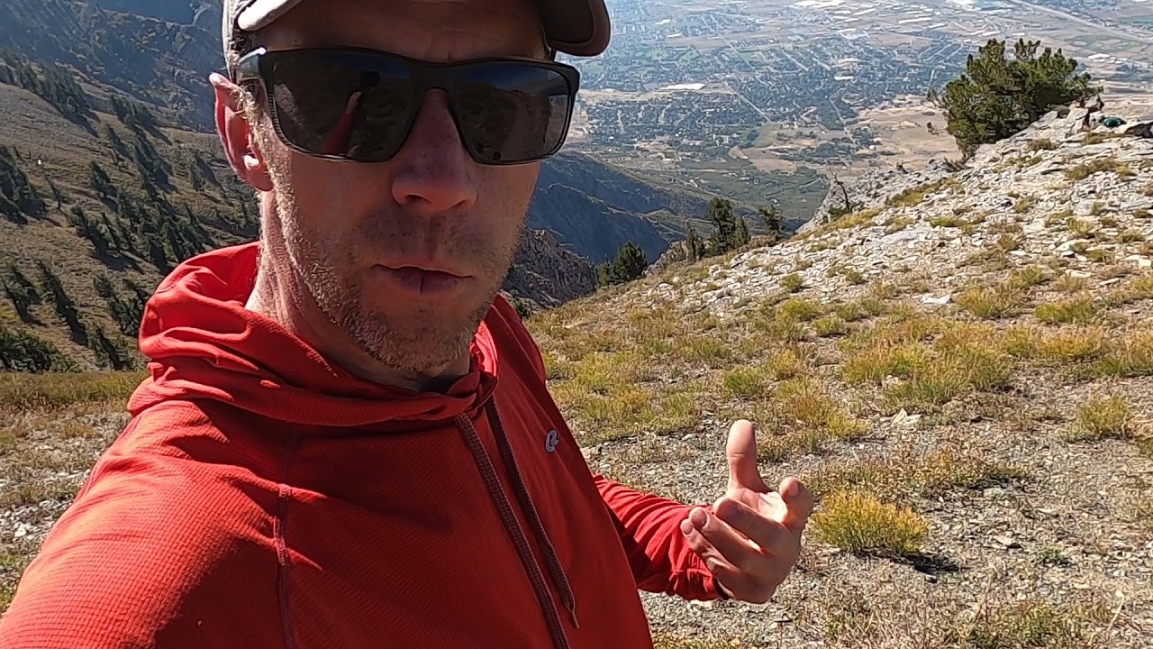 Wasatch Mountains geology high above North Ogden, Utah near Willard Peak.