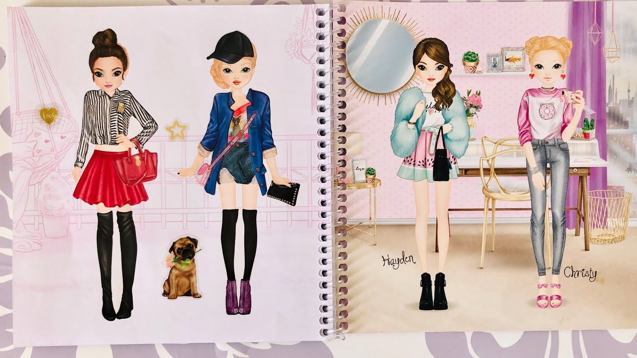 Top model dress me up...Dress up sticker...