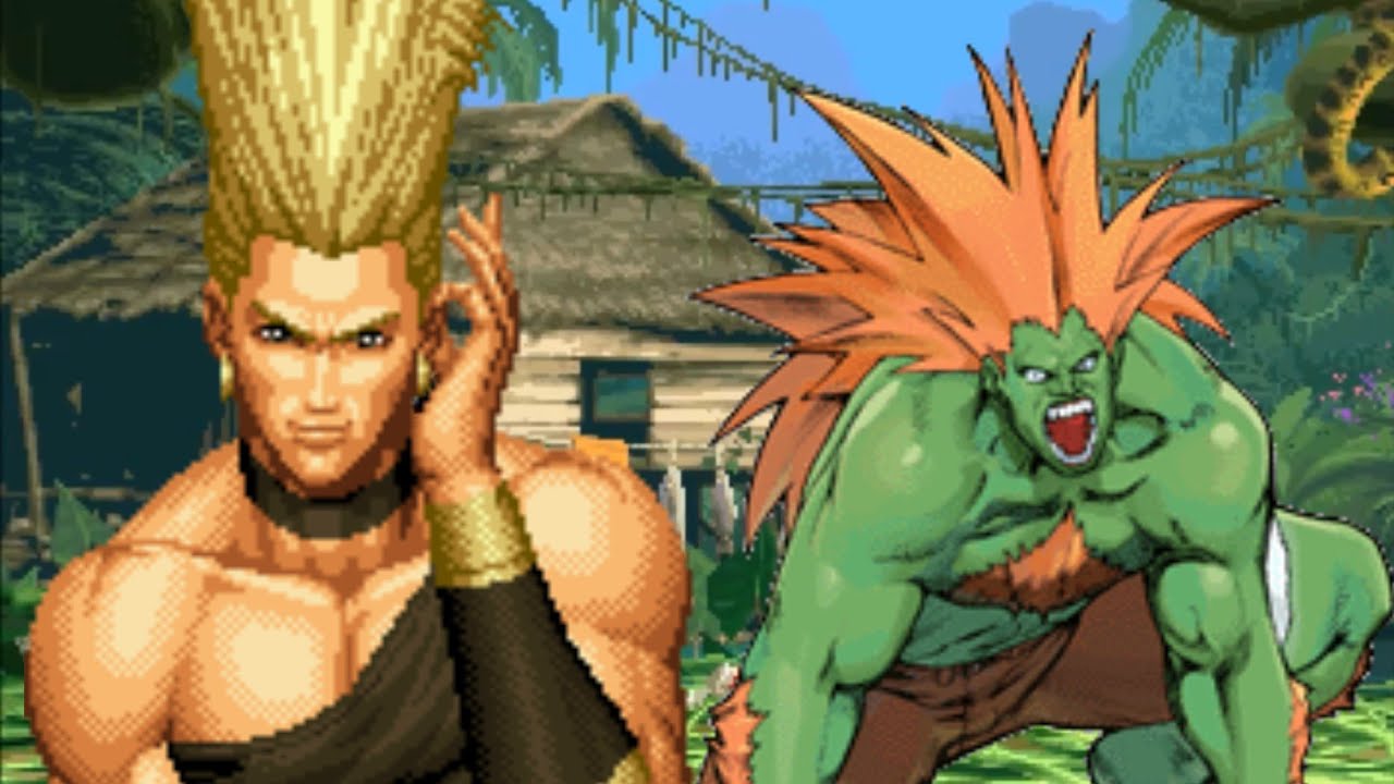 【SF VS KOF MUGEN】 Benimaru Nikaido 95 VS Blanka