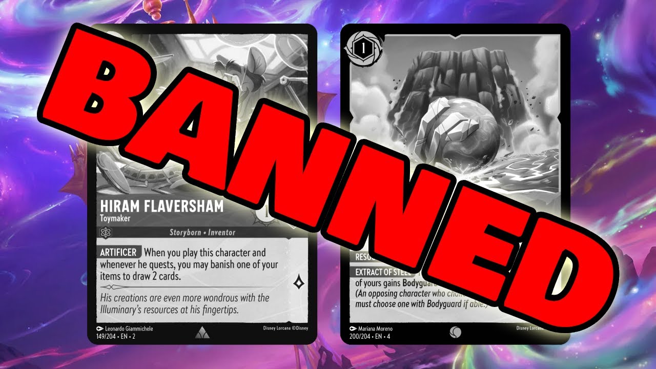 Flaversham & Fortisphere are BANNED! in Constructed #Lorcana